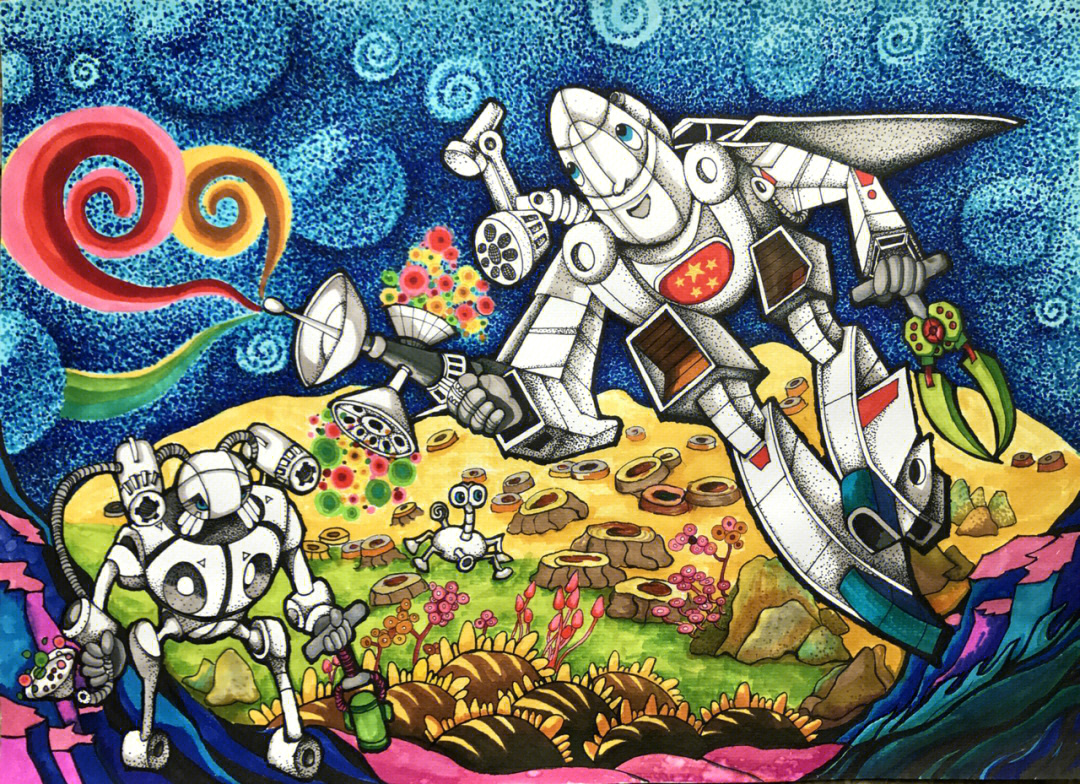 动漫科幻画中的温馨日常风采展示