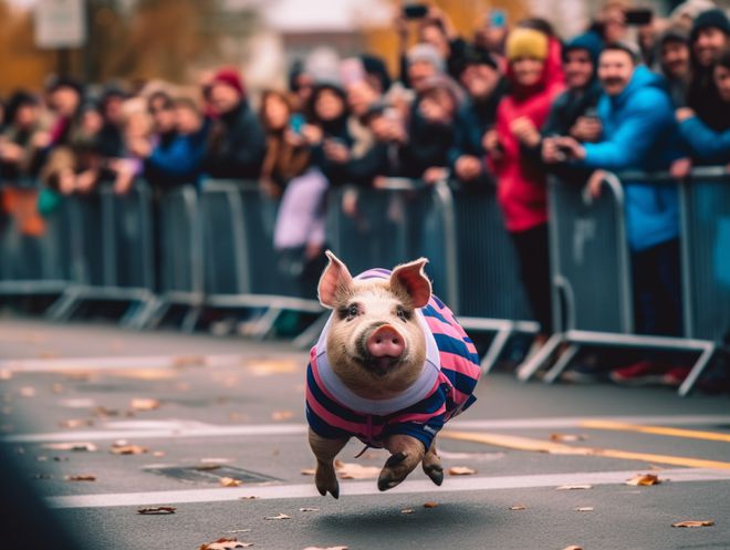 比赛猪，荣耀赛场上的激情与辉煌