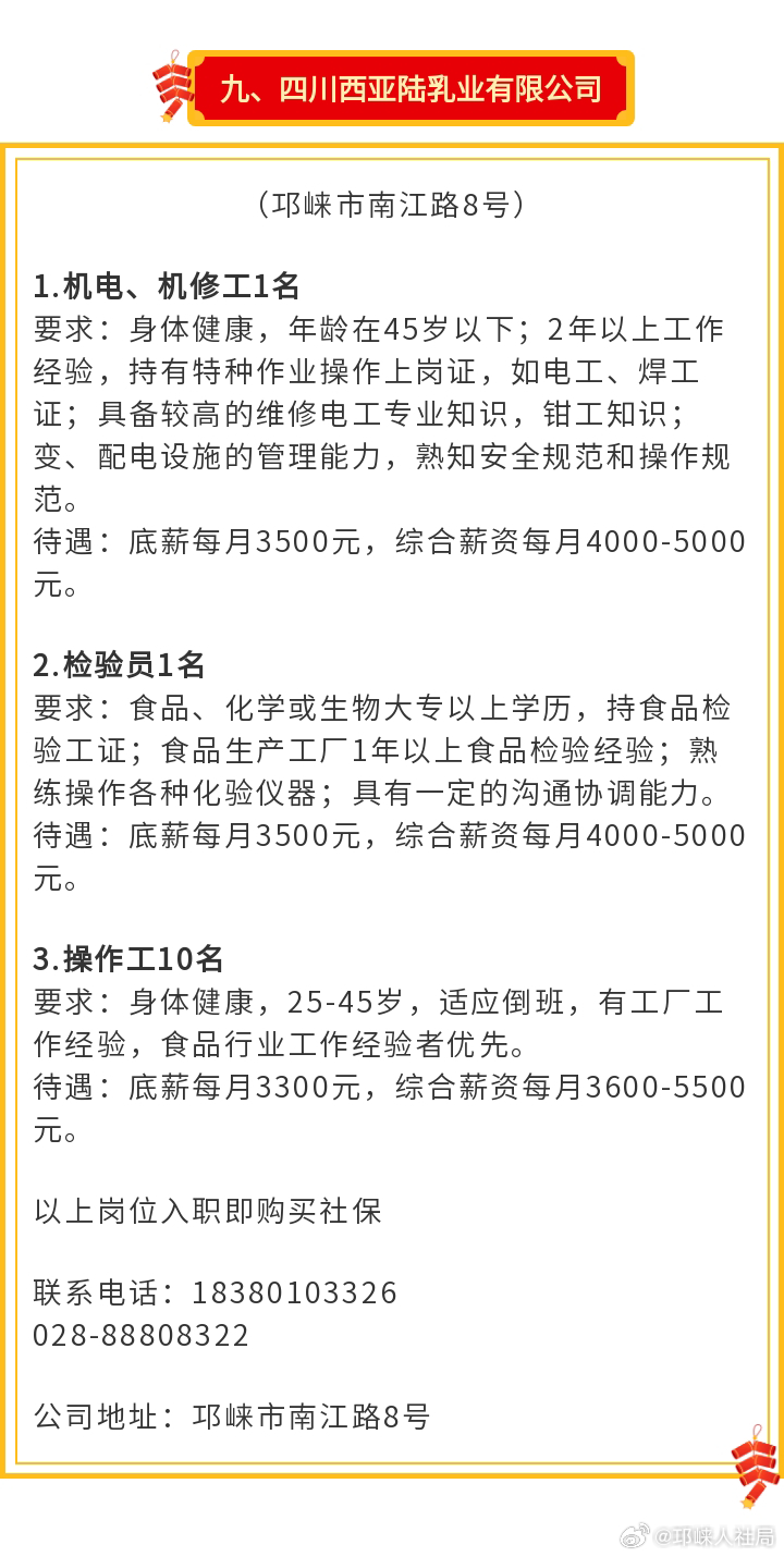 邛崃招聘网最新招聘,小巷深处的梦想起航之地